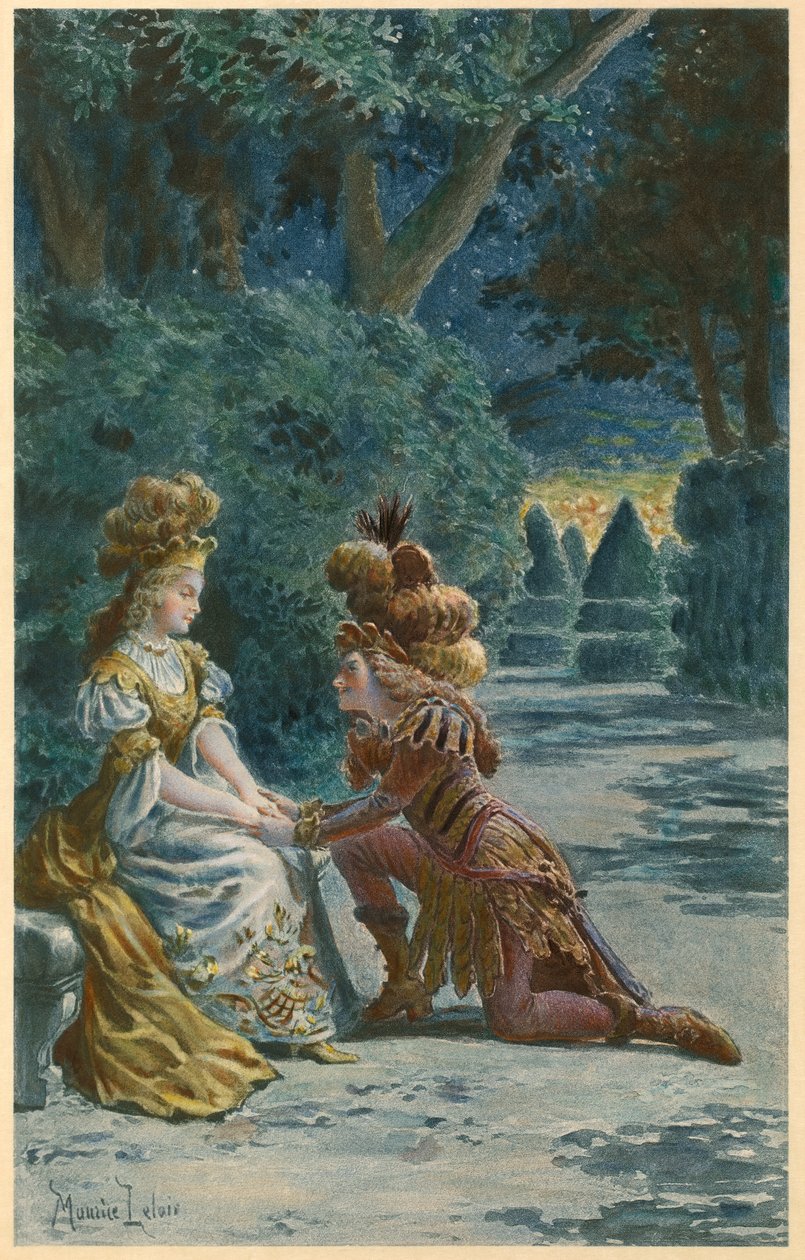 Rozkosze zaczarowanej wyspy (ilustracja) autorstwa Maurice Leloir