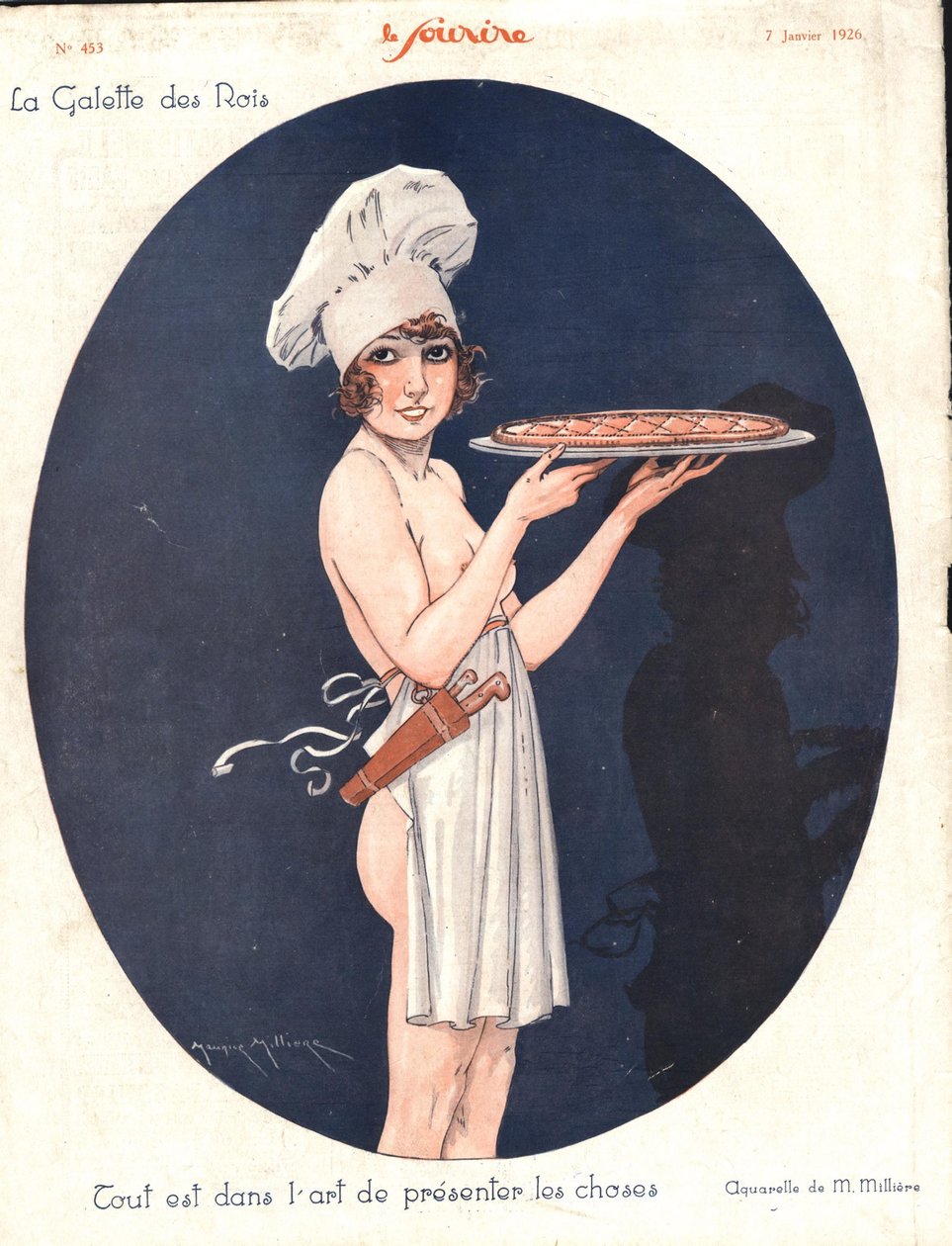 Przednia okładka „Uśmiechu” autorstwa Maurice Millière