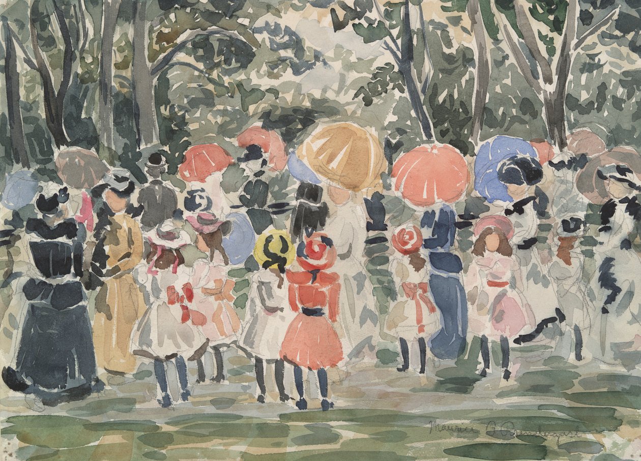 W parku autorstwa Maurice Brazil Prendergast