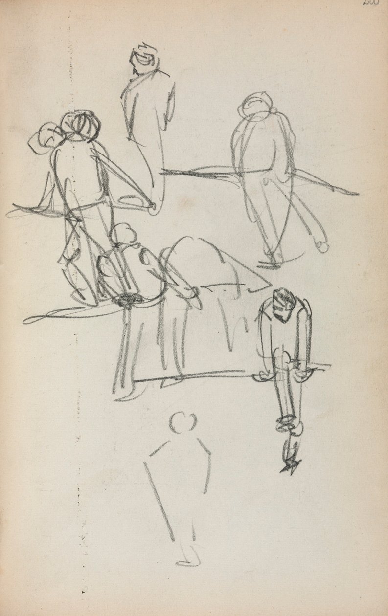 Włoski szkicownik: Rysunki (strona 200) autorstwa Maurice Prendergast