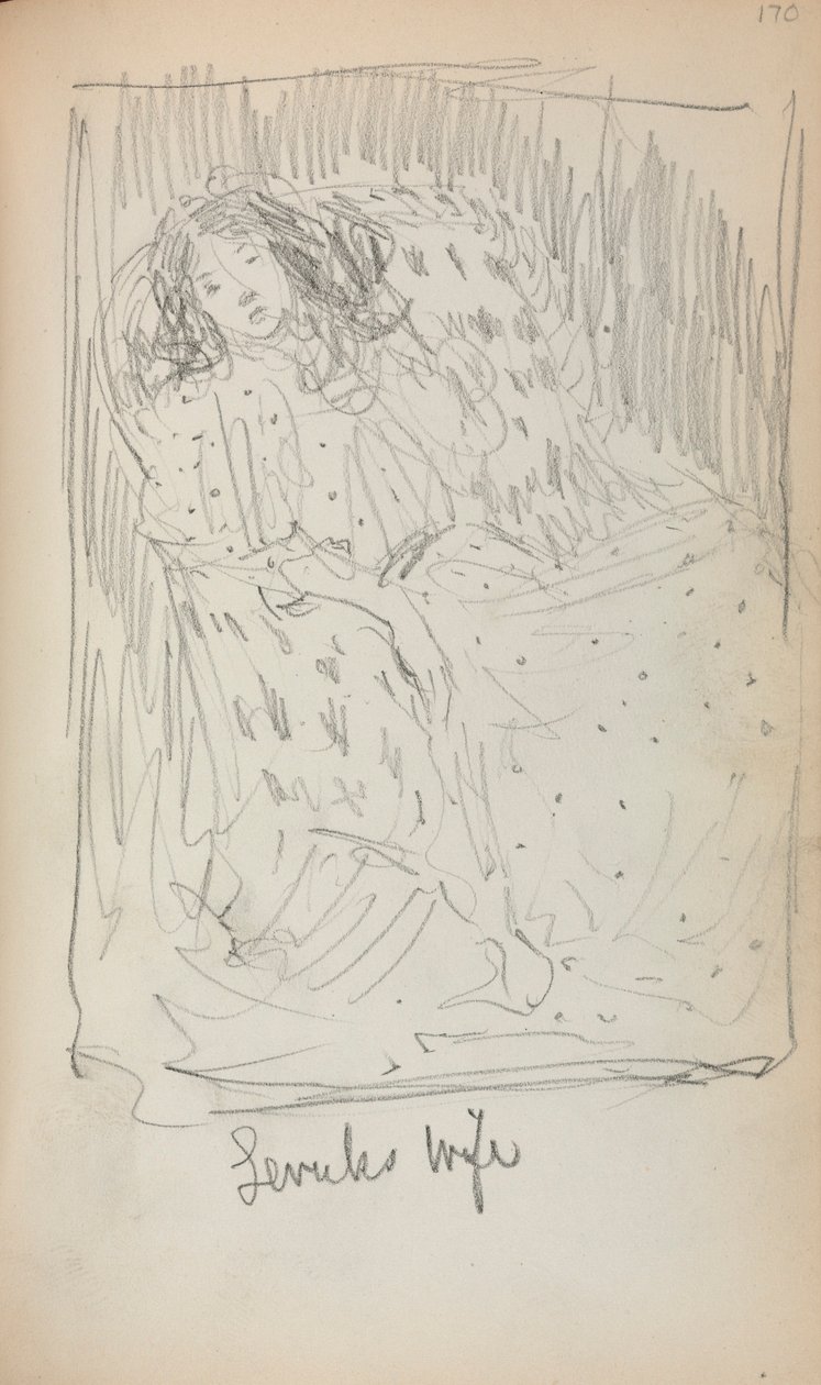 Włoski szkicownik: Żona Lewuka (strona 170) autorstwa Maurice Prendergast