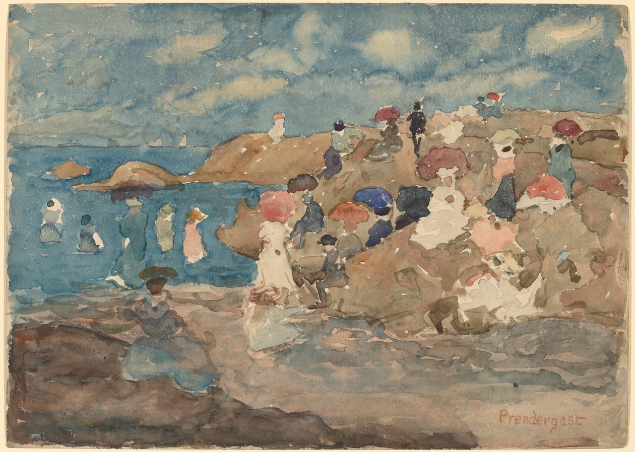 Czcigodna plaża autorstwa Maurice Brazil Prendergast
