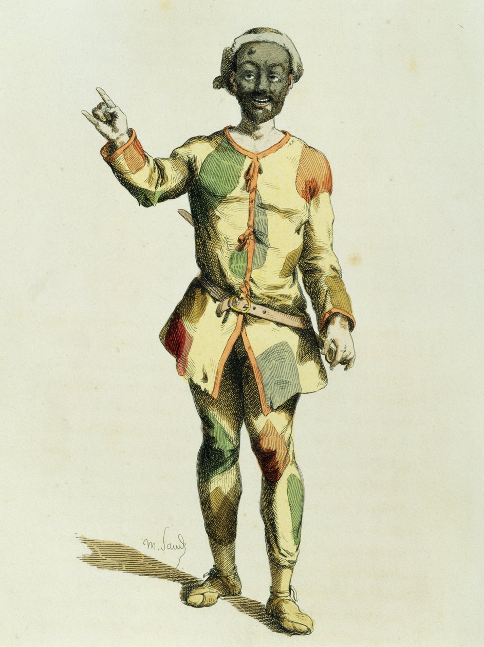 Arlekin w 1570, Maurice Sand (1823-1889) autorstwa Maurice Sand