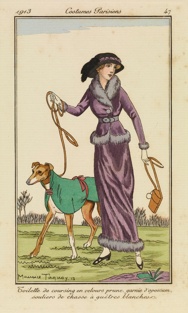 Talerz 47 z „Costumes Parisiens” autorstwa Maurice Taquoy