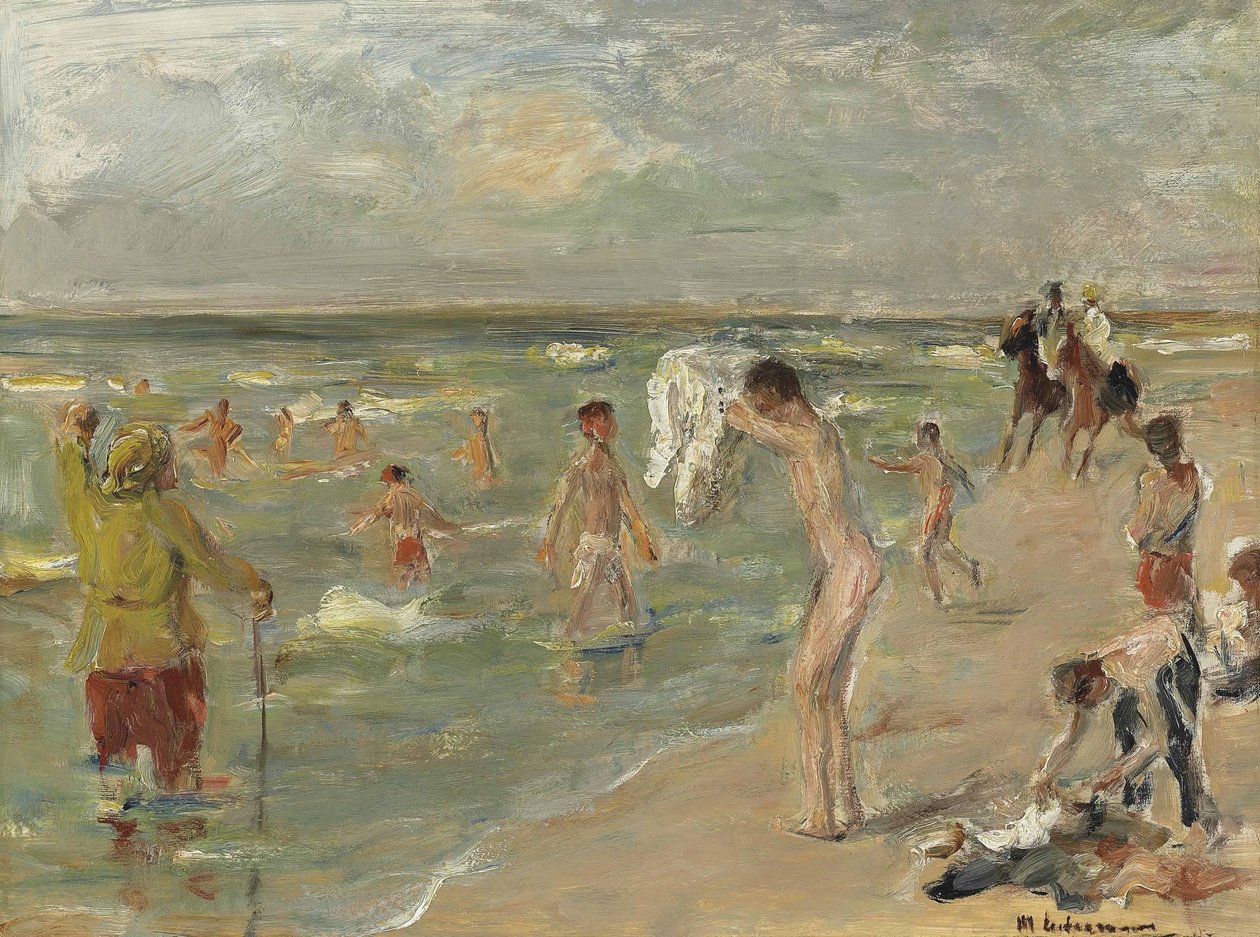 Chłopcy kąpiący się w Zandvoort autorstwa Max Liebermann