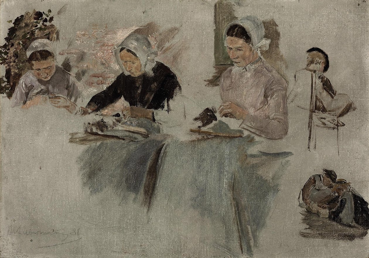 Brabanckie koronczarki autorstwa Max Liebermann
