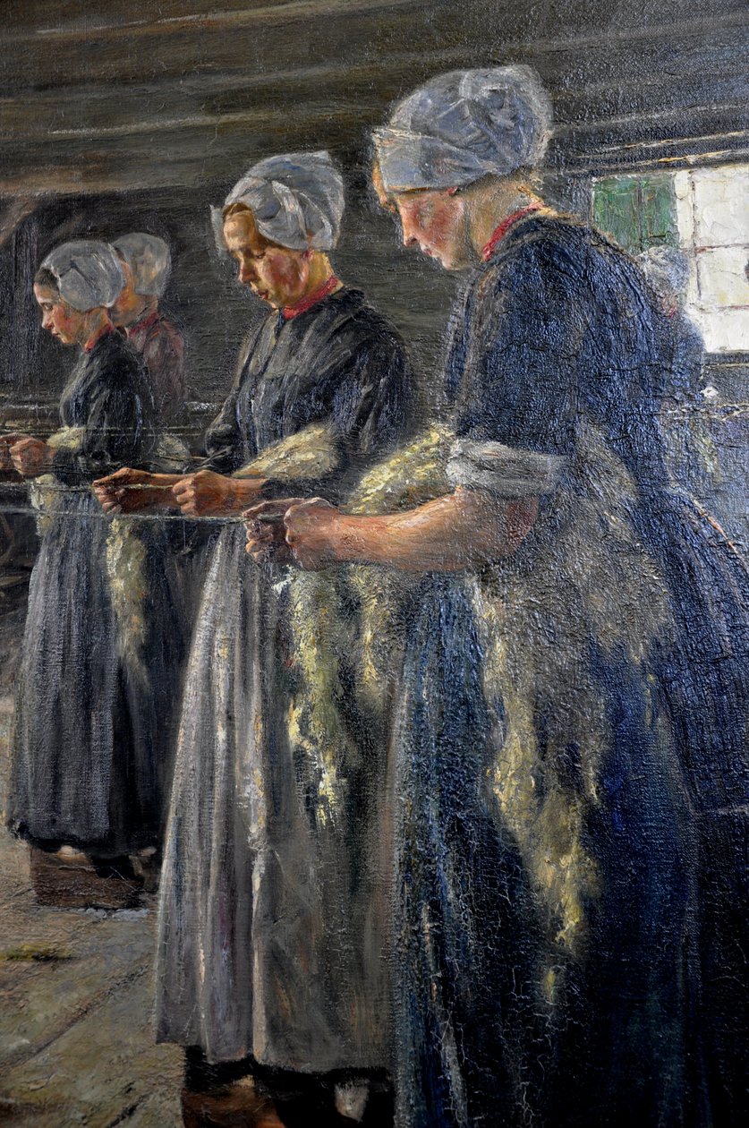 Peeling lniany w Laren1887 autorstwa Max Liebermann