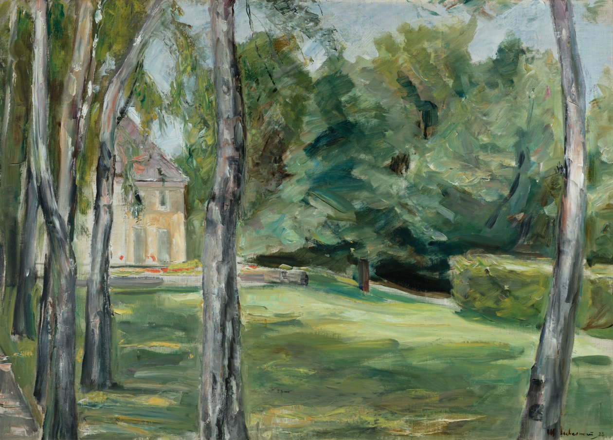 Dom w ogrodzie, 1923 autorstwa Max Liebermann
