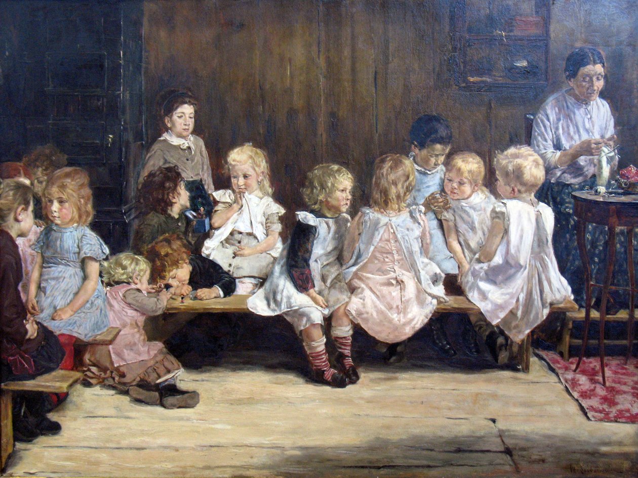 Szkoła dla wnuków w Amsterdamie autorstwa Max Liebermann