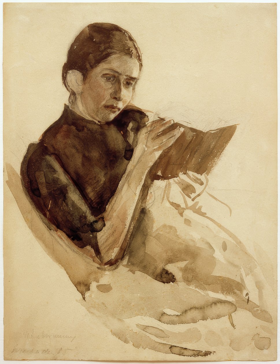 Max Liebermann, żona artysty, Marthy Liebermann autorstwa Max Liebermann