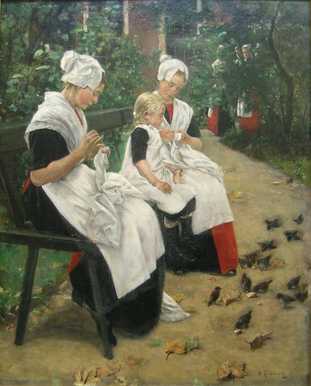 Dziewczyna w ogrodzie autorstwa Max Liebermann
