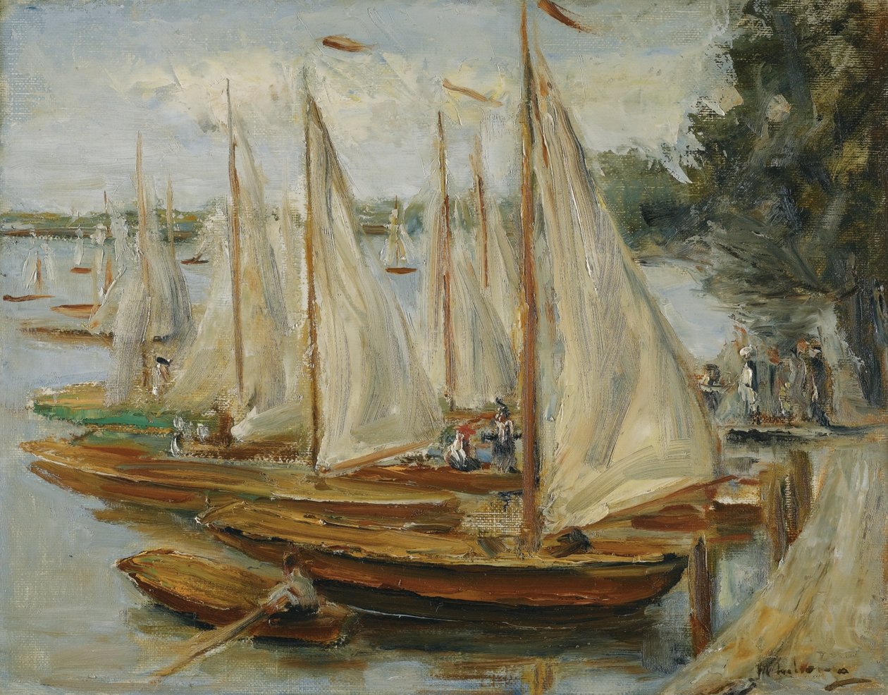 Żaglówki na Wannsee autorstwa Max Liebermann