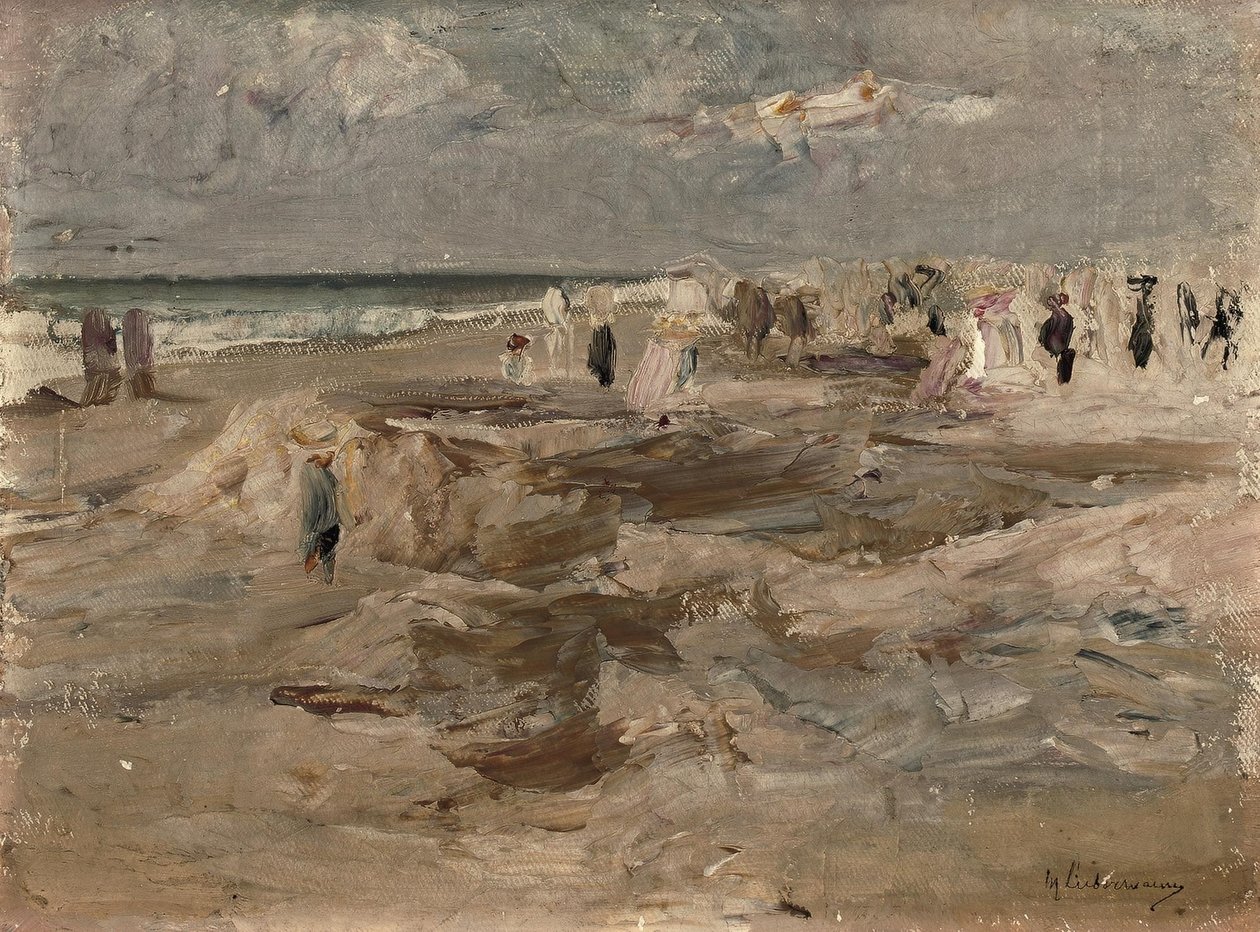 Plaża w Noordwijk autorstwa Max Liebermann