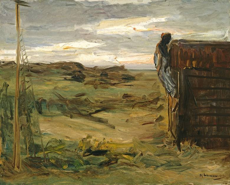 Plaża z szopą autorstwa Max Liebermann