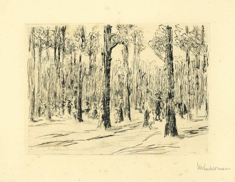 ogród zoologiczny autorstwa Max Liebermann