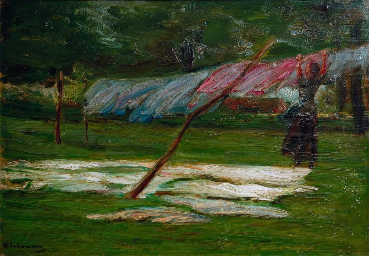 Suszenie prania - wybielacz autorstwa Max Liebermann