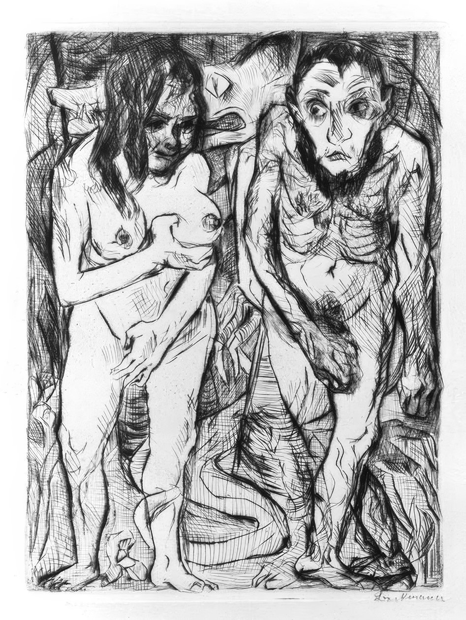 Adam i Ewa autorstwa Max Beckmann