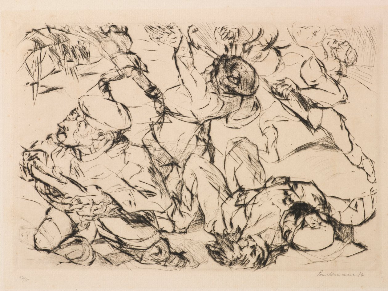 Napaść autorstwa Max Beckmann