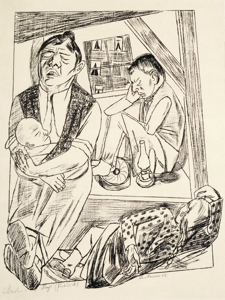 W nocy autorstwa Max Beckmann