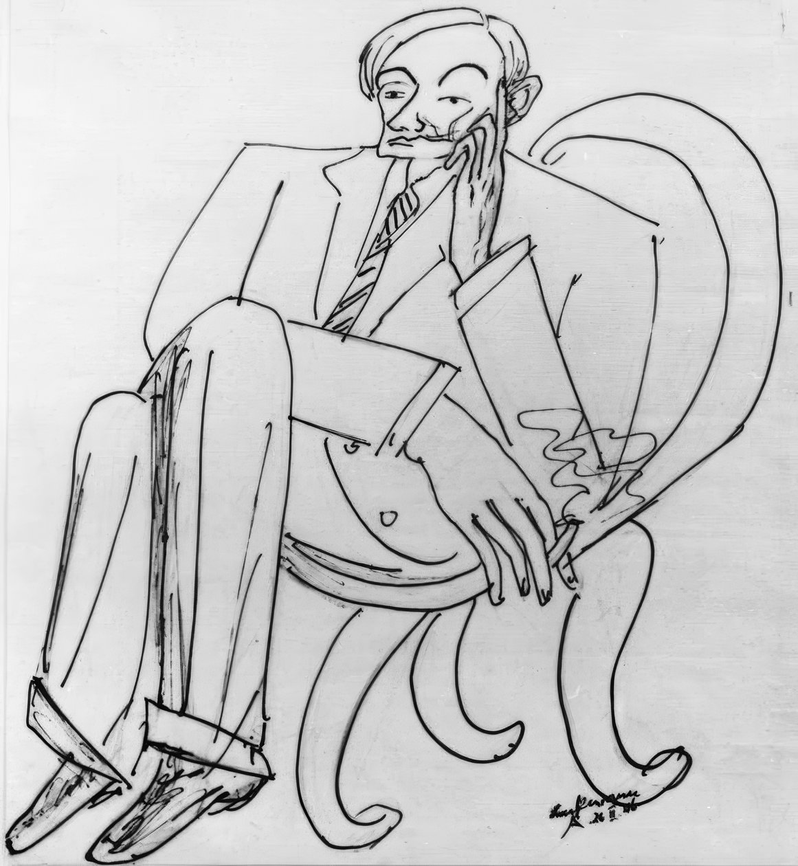 Portret Friedricha Vordemberge-Gilde - wart autorstwa Max Beckmann