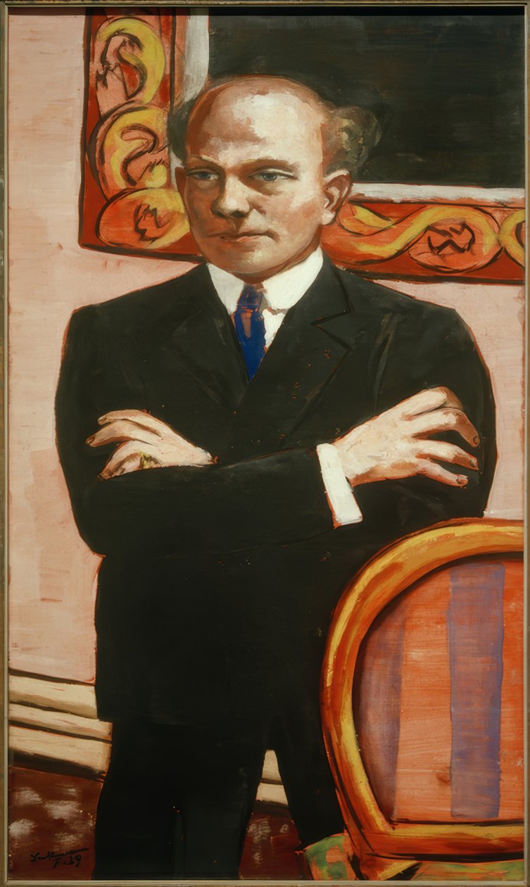 Portret Gottlieba Friedricha Rebera autorstwa Max Beckmann
