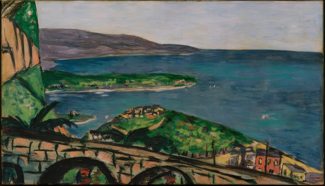 Widok Cap Martin, niebieski autorstwa Max Beckmann