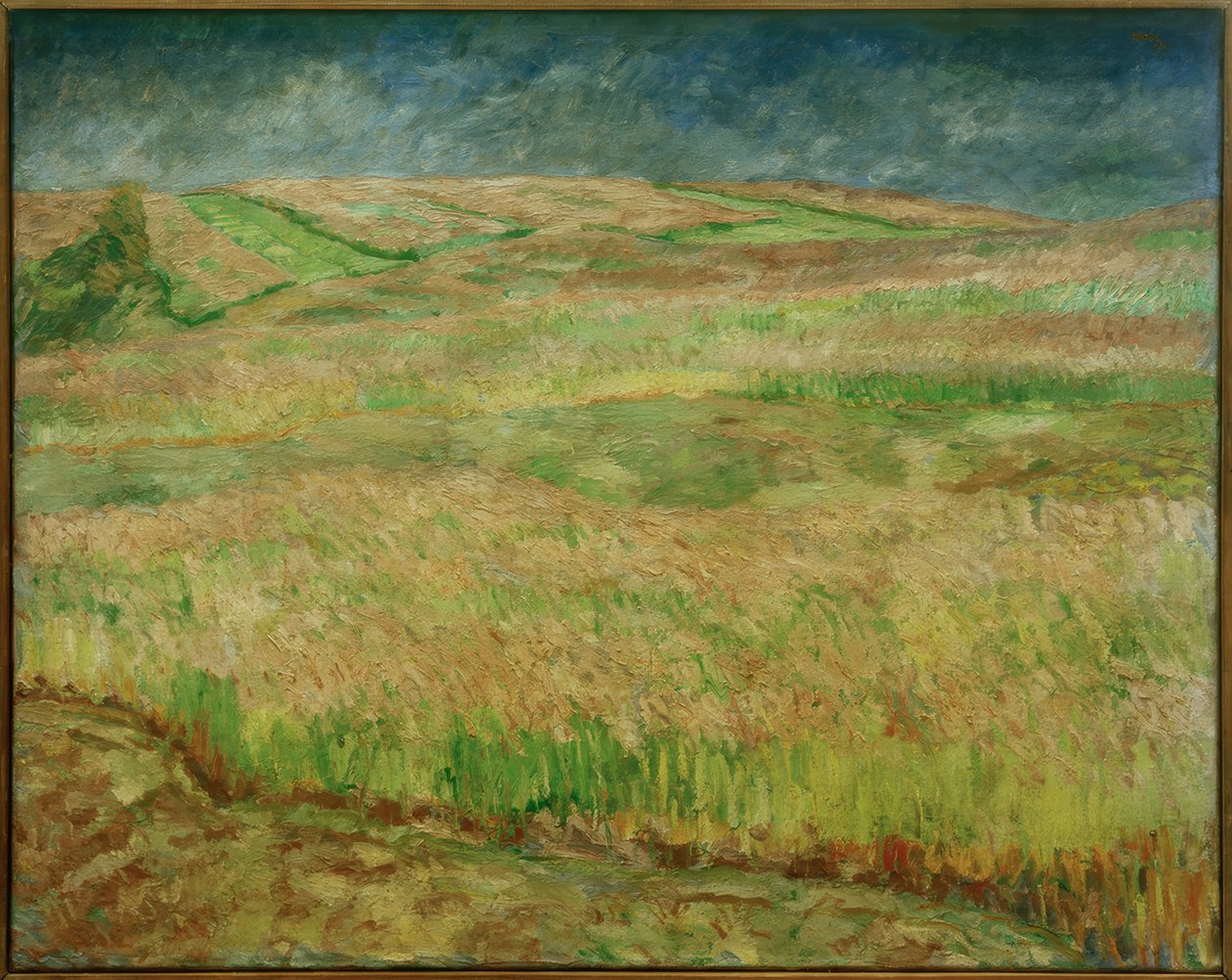 Kwitnące zbożowe krajobrazy autorstwa Max Beckmann