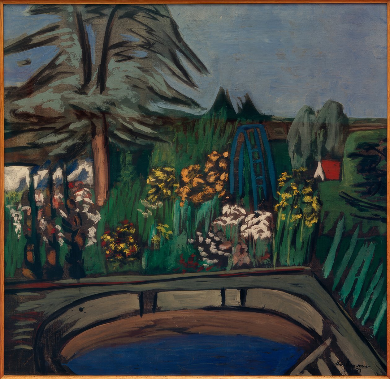 Kwitnący ogród autorstwa Max Beckmann