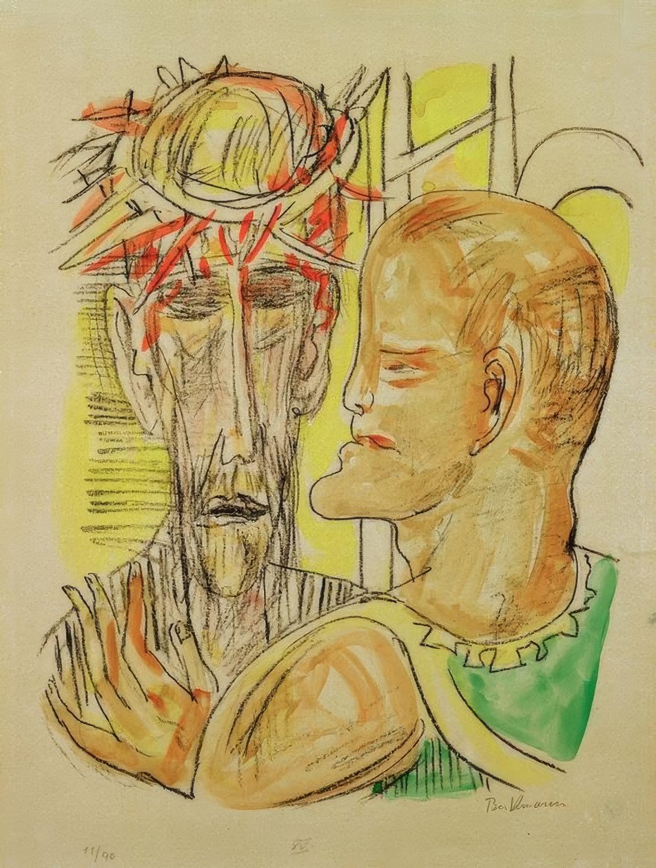 Chrystus i Piłat autorstwa Max Beckmann