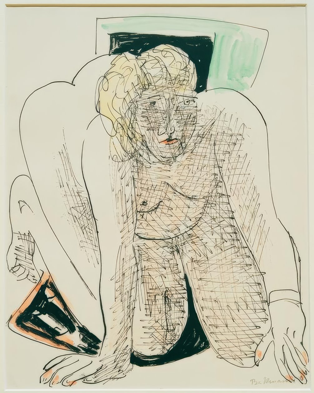 Pełzająca kobieta autorstwa Max Beckmann