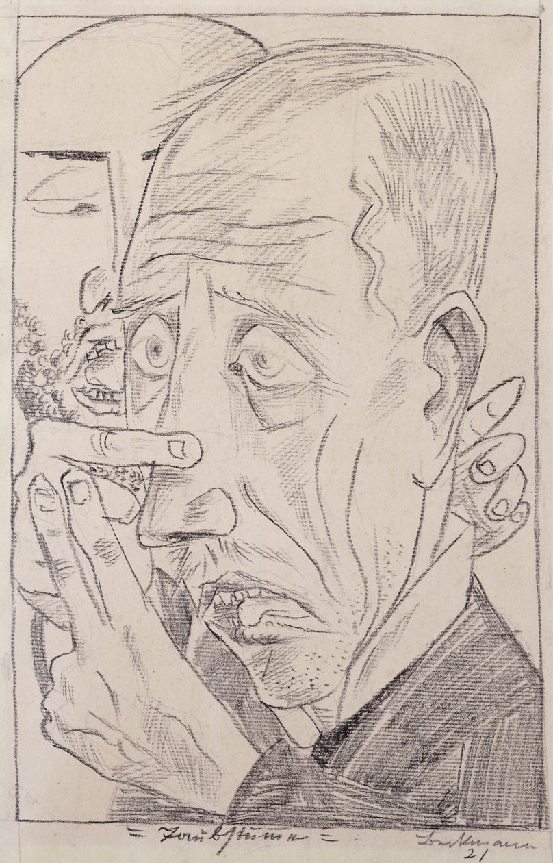 Głuchy Niemy; Taubstumme autorstwa Max Beckmann