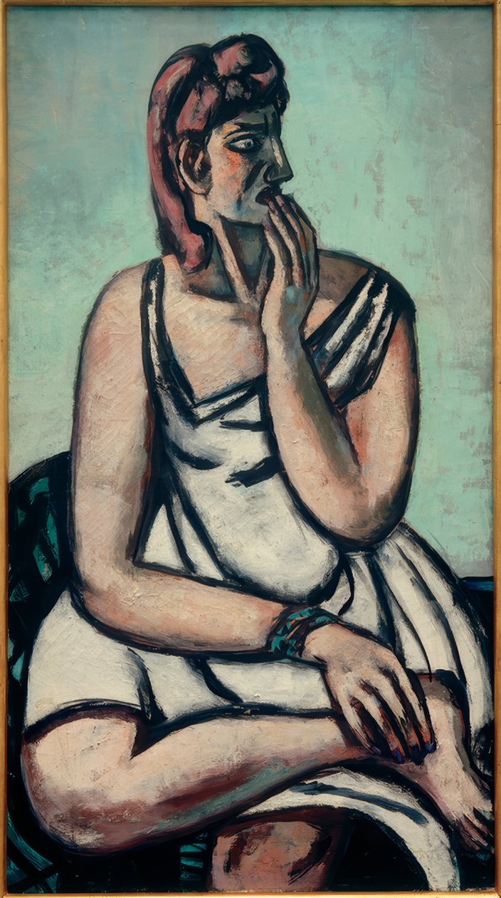 Przestraszony… autorstwa Max Beckmann