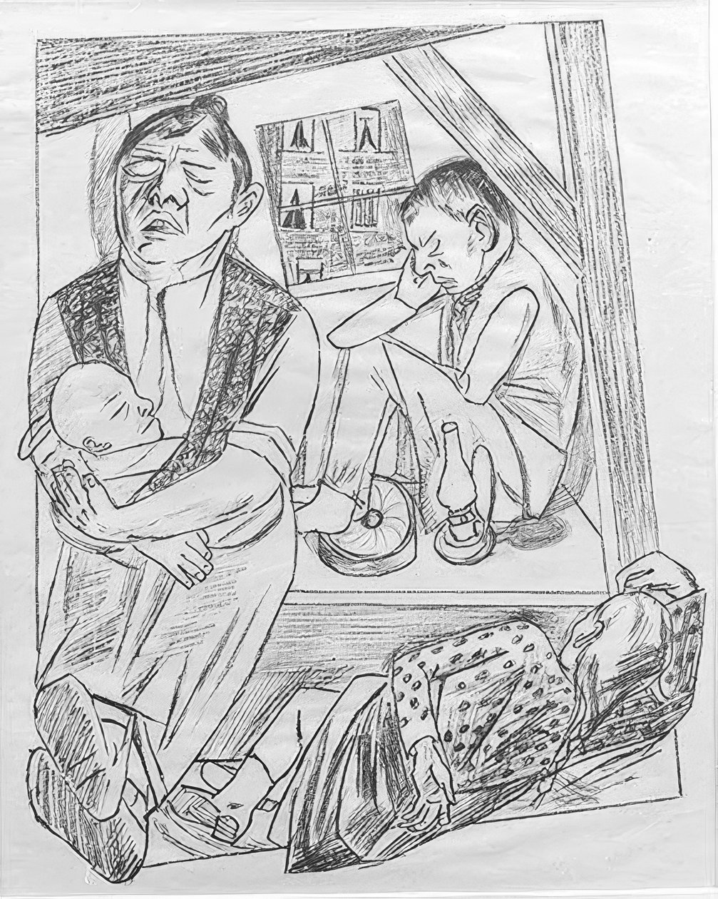 Noc autorstwa Max Beckmann