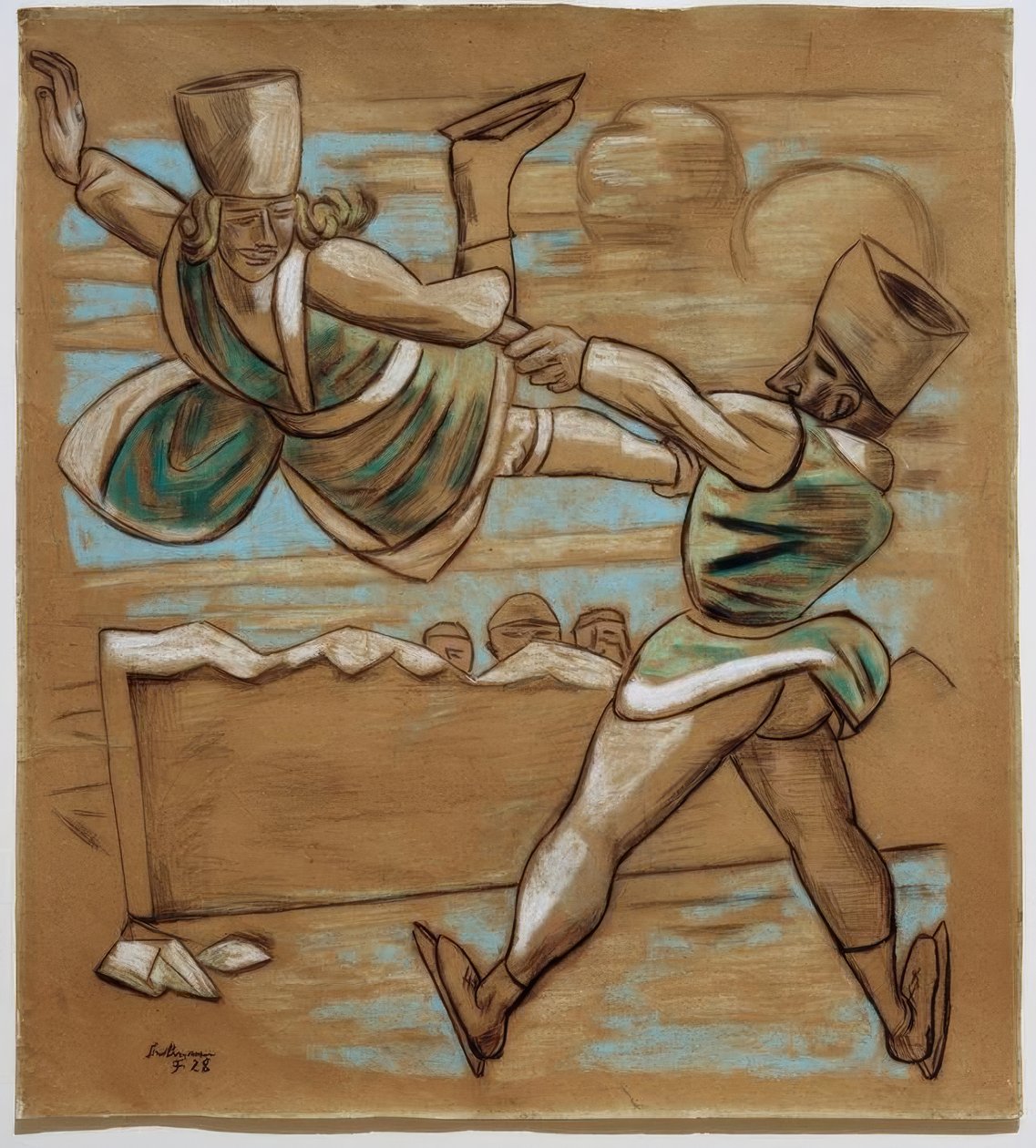 Łyżwiarz figurowy I. autorstwa Max Beckmann