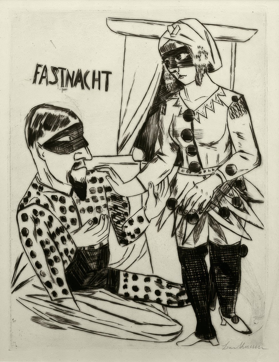 Shrovetide autorstwa Max Beckmann