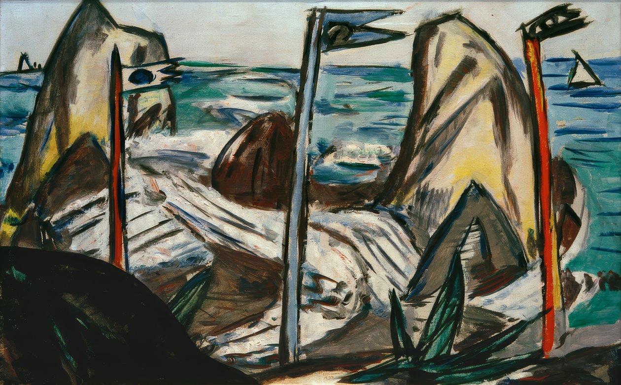 Skały w pobliżu Bandol autorstwa Max Beckmann