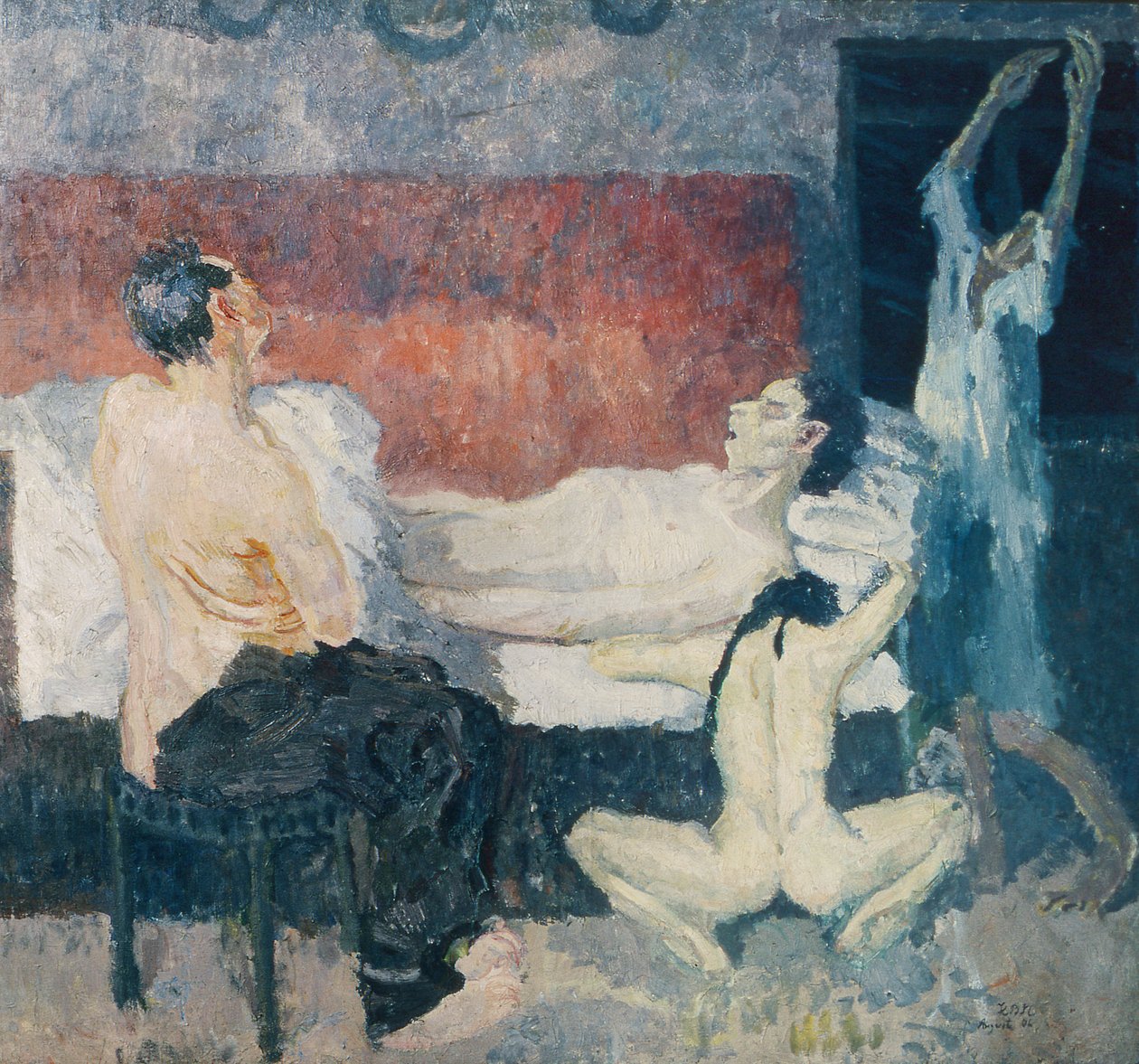 Wielka scena agonii autorstwa Max Beckmann