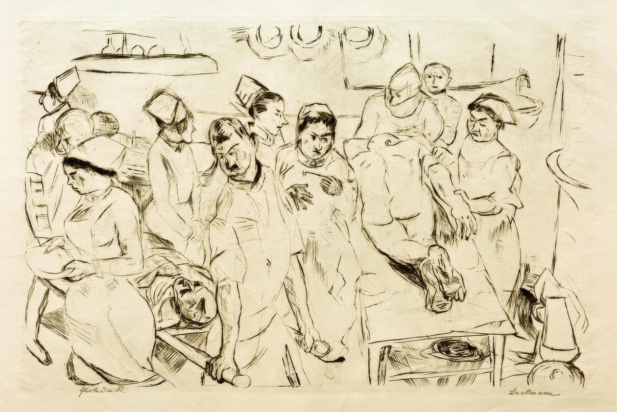 Główna operacja autorstwa Max Beckmann