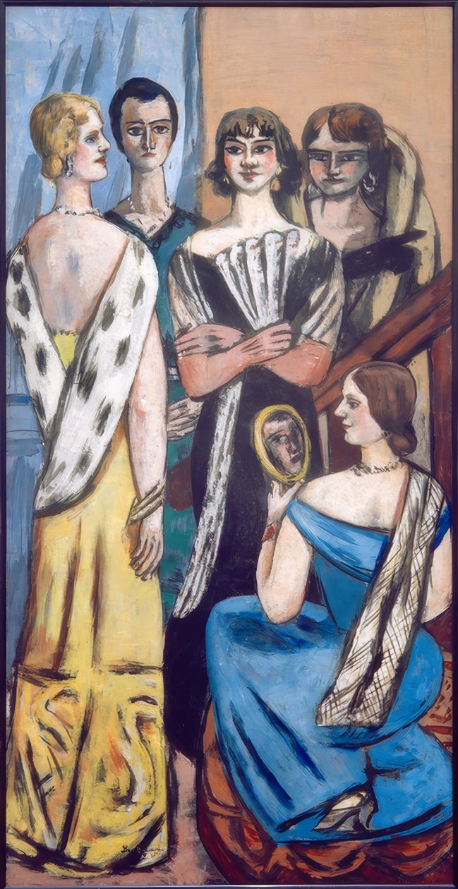 Duże zdjęcie kobiet (pięć kobiet) autorstwa Max Beckmann