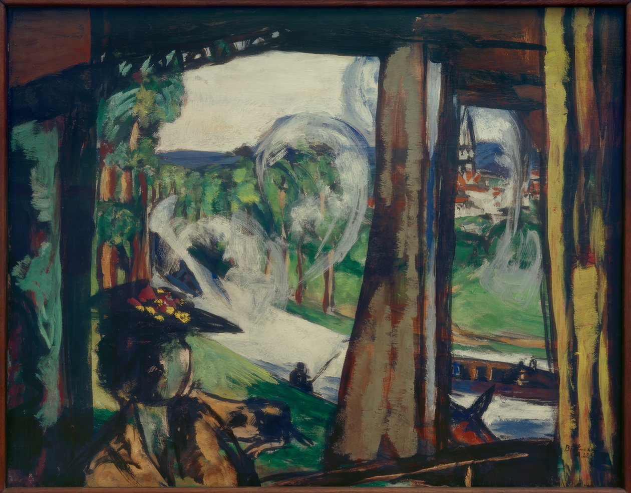 Na kolei (północna Francja) autorstwa Max Beckmann