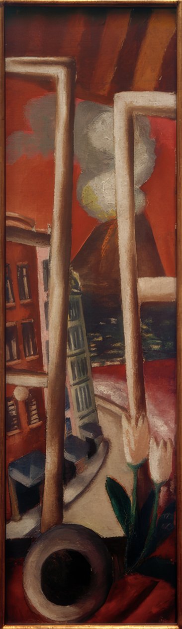 Krajobraz z Wezuwiuszem autorstwa Max Beckmann