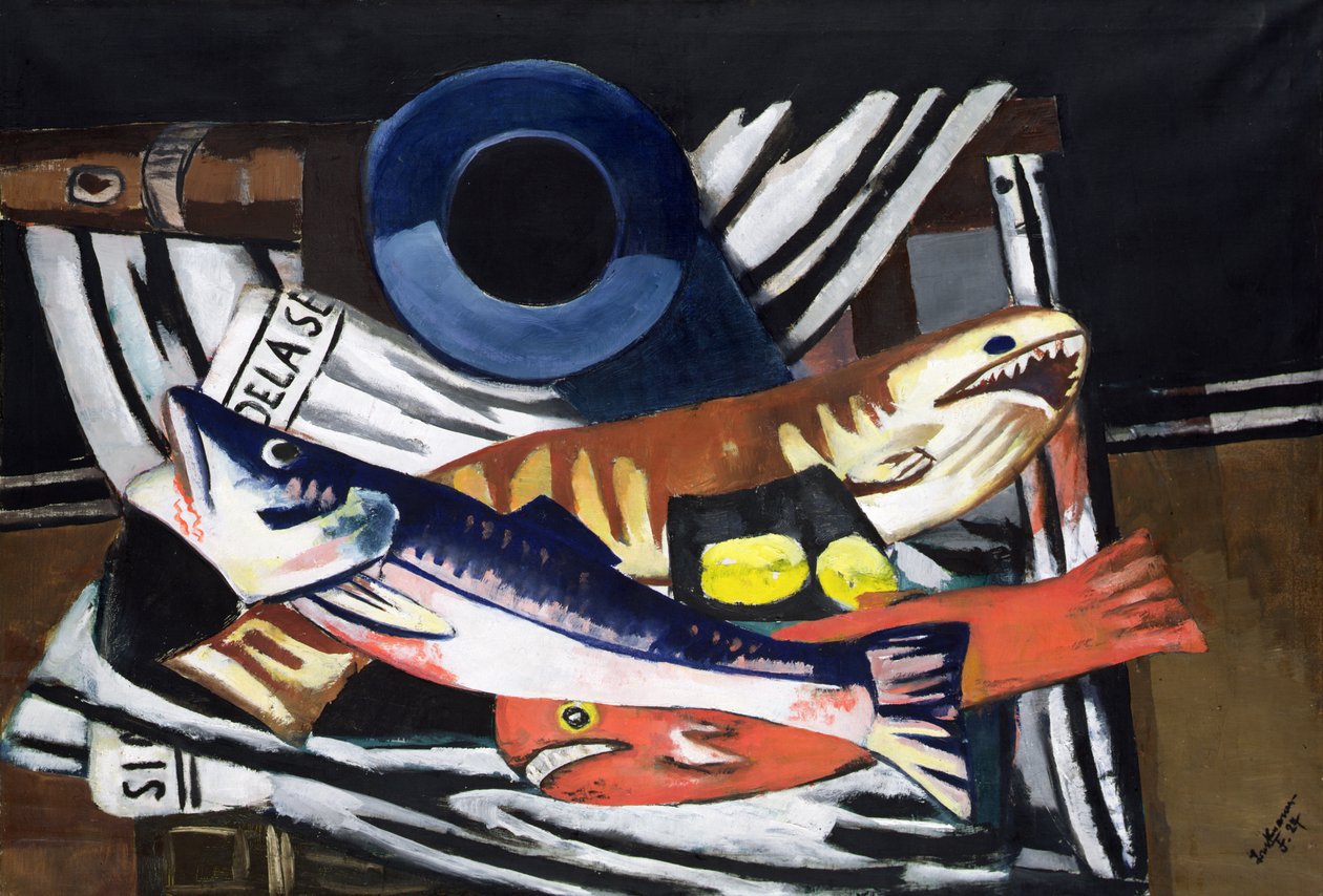 Duża Ryba Martwa Natura autorstwa Max Beckmann