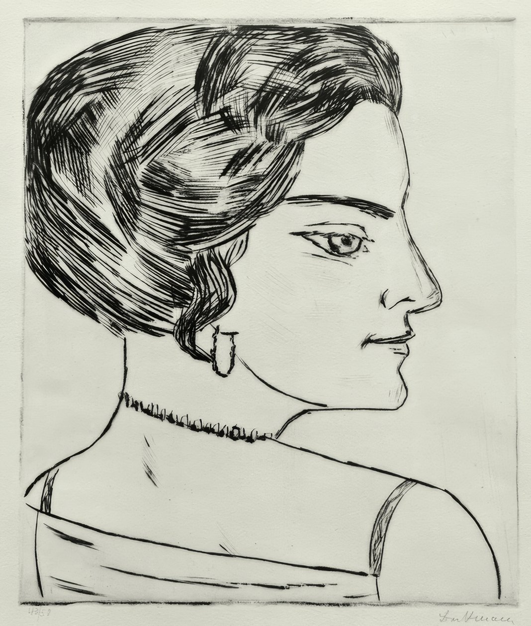 Naïla w profilu autorstwa Max Beckmann