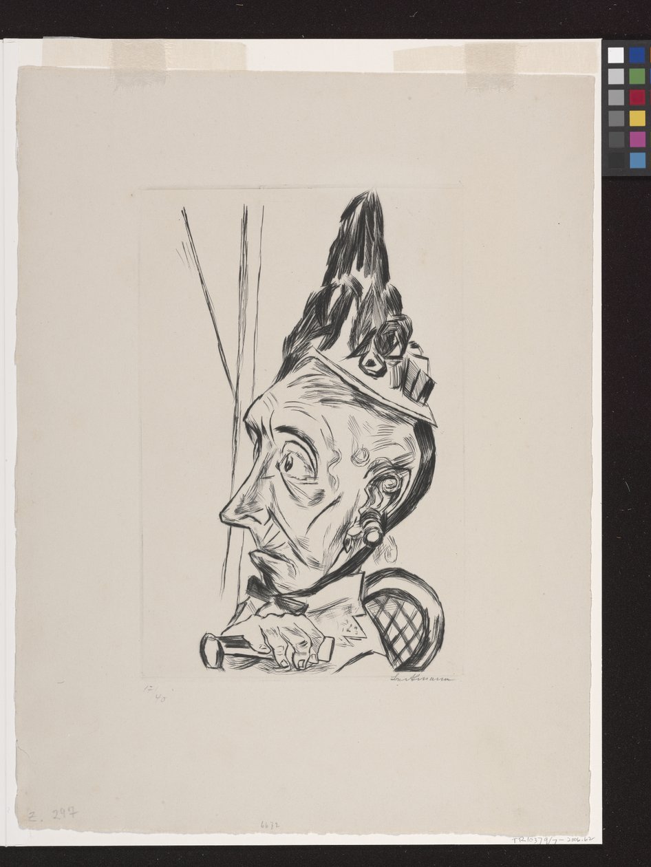 Stara Kobieta Z Czapką autorstwa Max Beckmann