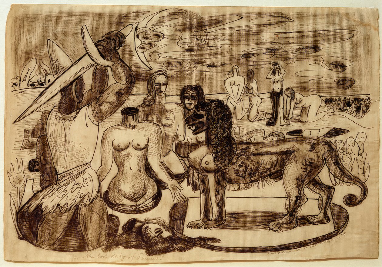Ostatnie zadanie Perseusza (Herkulesa) autorstwa Max Beckmann
