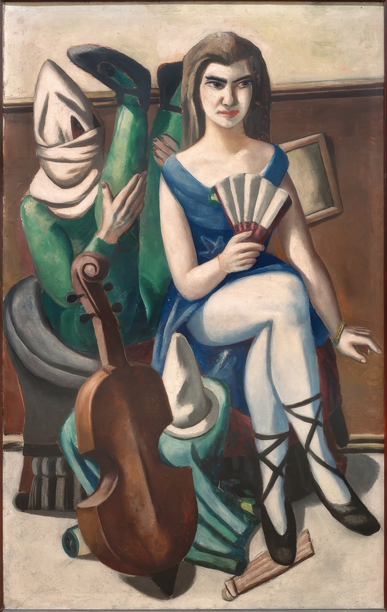 Pierrette i klaun autorstwa Max Beckmann