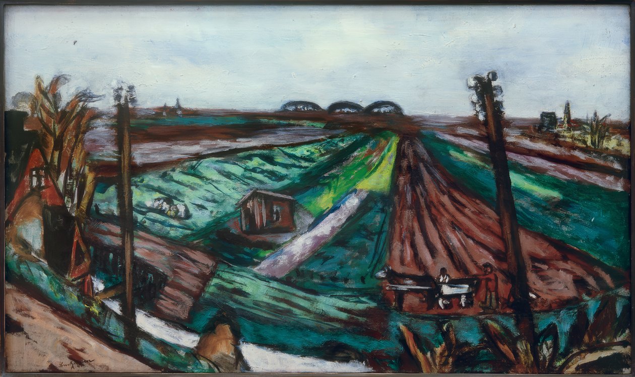 Krajobraz polderowy z Hembrug autorstwa Max Beckmann