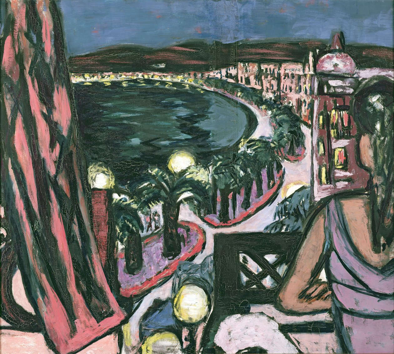 Promenade des Anglais, Nicea autorstwa Max Beckmann