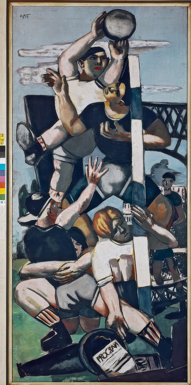 Gracz rugby autorstwa Max Beckmann