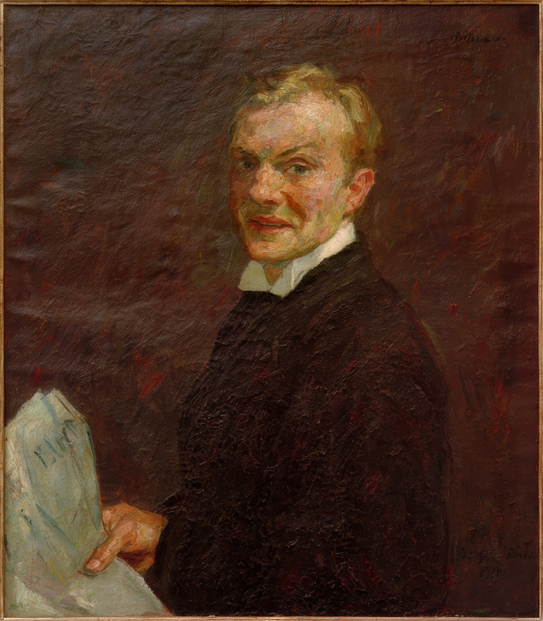 Autoportret (śmiech) autorstwa Max Beckmann